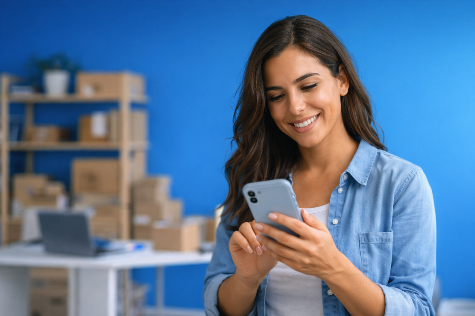 Persona usando WorkApp